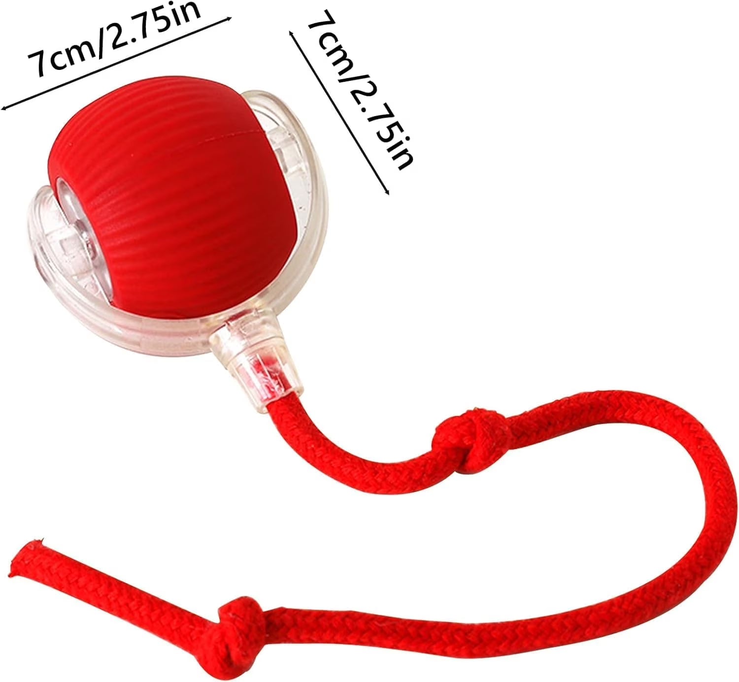 Celery Pets Cat Toy Ball, Celery Pets, Speedy Tail 2.0, Smart Interactive Cat Toy Ball, Cat Toy Speedy Tail 2.0, Automatic Interactive Dog Toy Moving Ball (Red+Grey)