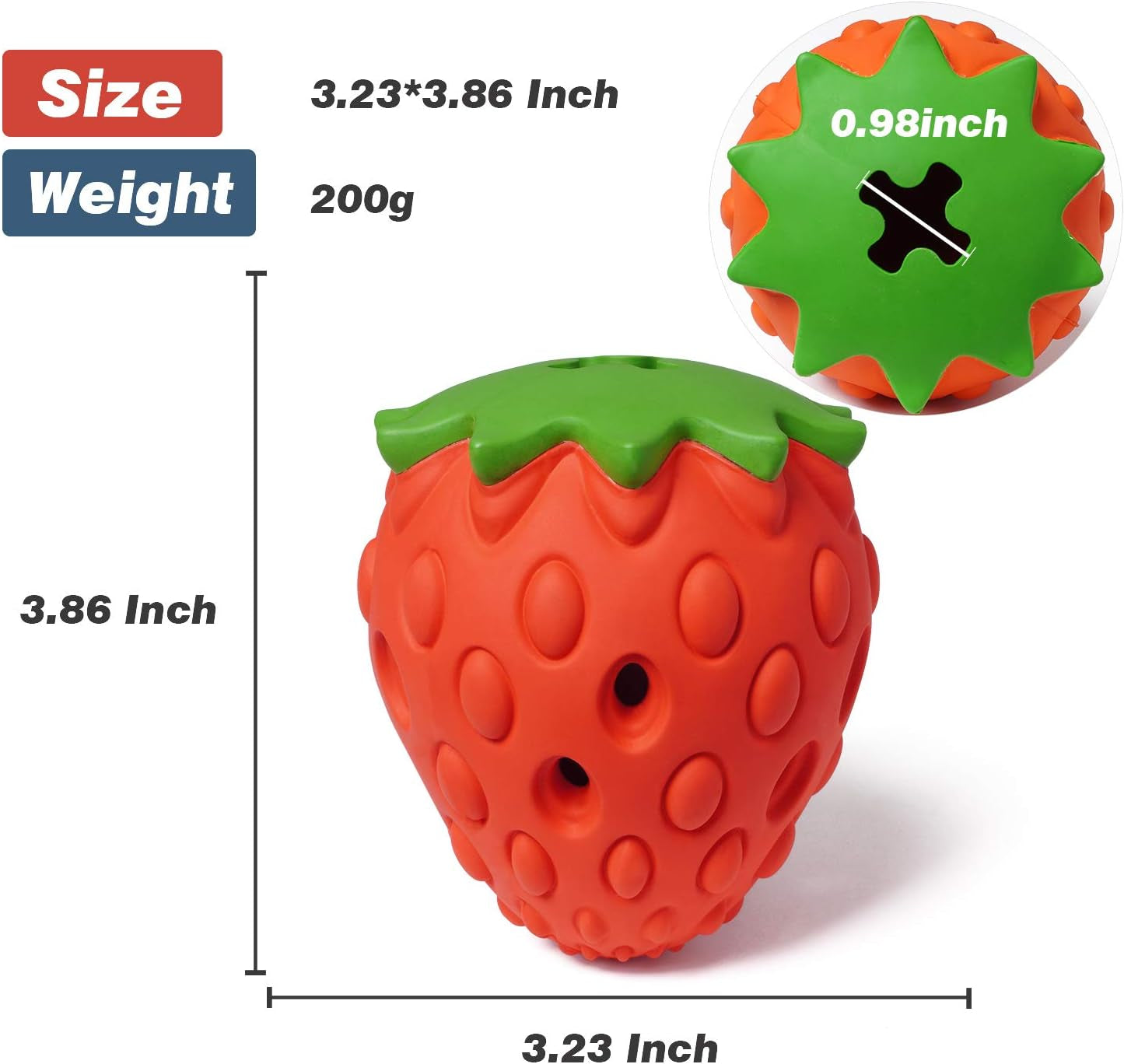 Dog Puzzle Toys Rubber Chew Toys,Treat Food Dispensing Toy for Teeth Cleaning Dog Ball Toy Interactive Enrichment Toys for Puppy, Small, Medium, Large Breeds