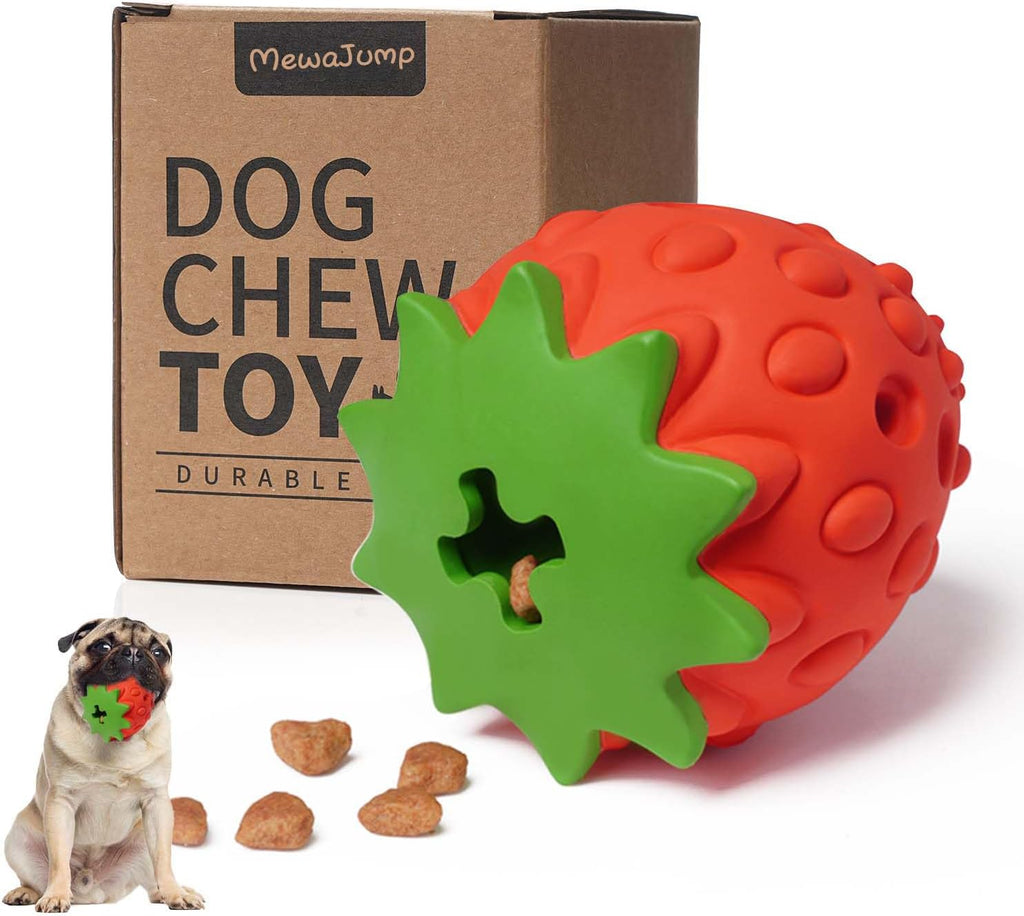 Dog Puzzle Toys Rubber Chew Toys,Treat Food Dispensing Toy for Teeth Cleaning Dog Ball Toy Interactive Enrichment Toys for Puppy, Small, Medium, Large Breeds