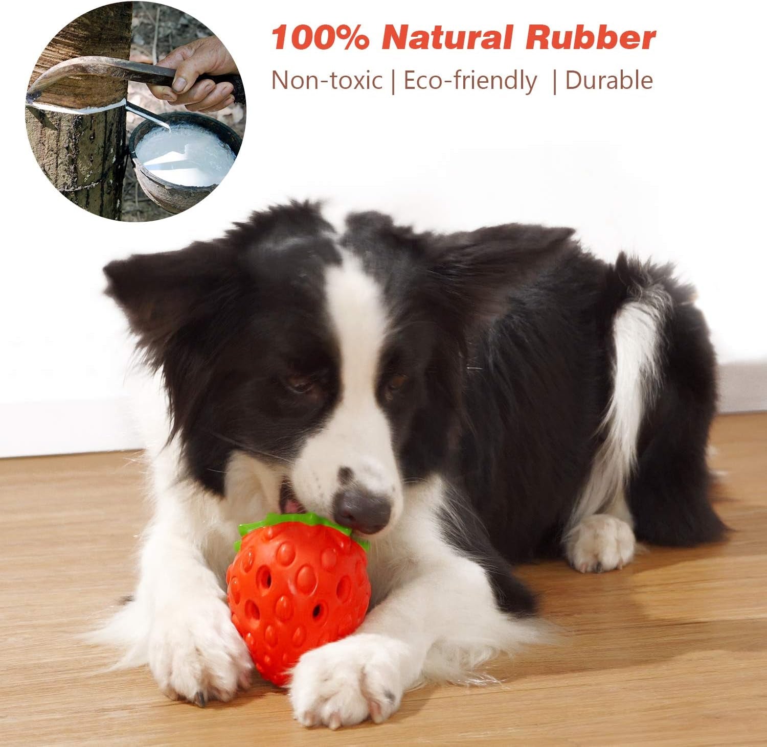 Dog Puzzle Toys Rubber Chew Toys,Treat Food Dispensing Toy for Teeth Cleaning Dog Ball Toy Interactive Enrichment Toys for Puppy, Small, Medium, Large Breeds